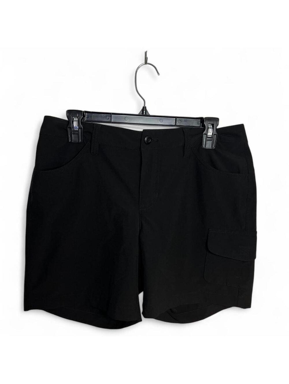 Eddie Bauer Shorts 8 Black Travex Cargo Hiking Performance Stretch Trail
